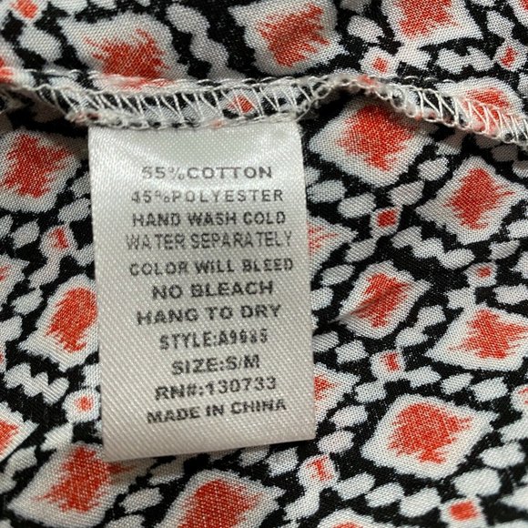 Umgee Cardigan Kimono Womens S M Printed Multicolor‎ 3/4 Sleeve High Low Button - Picture 10 of 11